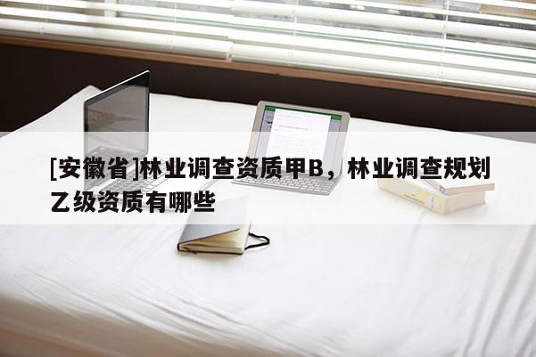 [安徽省]林業(yè)調(diào)查資質(zhì)甲B，林業(yè)調(diào)查規(guī)劃乙級(jí)資質(zhì)有哪些