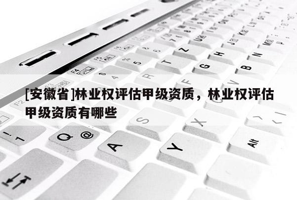 [安徽省]林業(yè)權評估甲級資質(zhì)，林業(yè)權評估甲級資質(zhì)有哪些