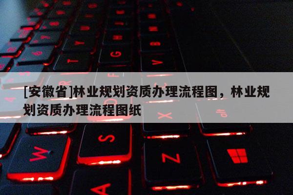 [安徽省]林業(yè)規(guī)劃資質(zhì)辦理流程圖，林業(yè)規(guī)劃資質(zhì)辦理流程圖紙