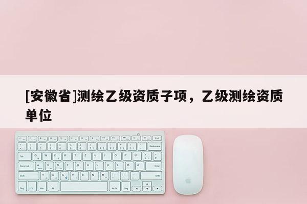 [安徽省]測繪乙級資質(zhì)子項，乙級測繪資質(zhì)單位