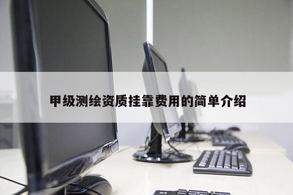 甲級測繪資質(zhì) *** 費(fèi)用的簡單介紹