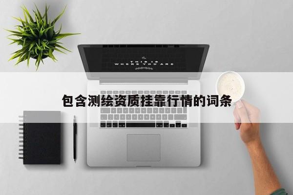 包含測(cè)繪資質(zhì)掛靠行情的詞條